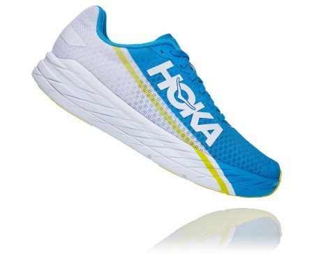 Hoka Rocket X All Gender Ženske Tekaški Čevlji Bela / Modra SI-269830Z